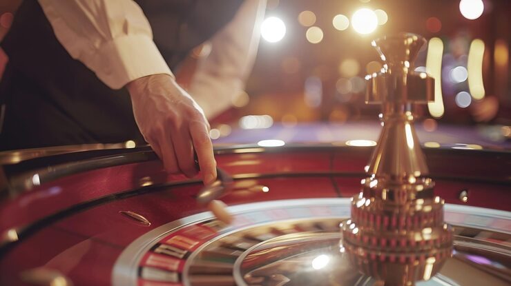 Live dealer at Adventures Beyond Wonderland table on hantu mobile app